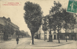 8144 CPA Aubervilliers - Avenue De La République - Aubervilliers