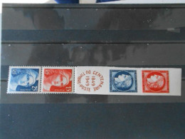 FRANCE YT 830/833 CENTENAIRE DU TIMBRE** - Unused Stamps