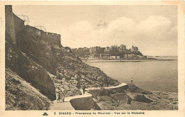 35 - Dinard - Promenade Du Moulinet - Vue Sur La Malouine - Animée - Oblitération Ronde De 1936 - CPA - Voir Scans Recto - Dinard