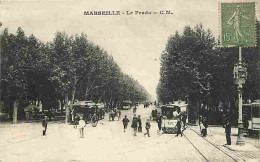 13 - Marseille - Le Prado Vu De La Plage - Animée - Tramway - Voyagée En 1918 - CPA - Voir Scans Recto-Verso - Castellane, Prado, Menpenti, Rouet