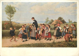 Art - Peinture - Albert Anker - La Promenade Scolaire - Schulspaziergang - CPM - Voir Scans Recto-Verso - Peintures & Tableaux