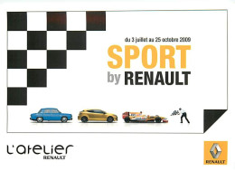 Automobiles - Carte Publicitaire - Renault Sport - Carte Neuve - CPM - Voir Scans Recto-Verso - Toerisme