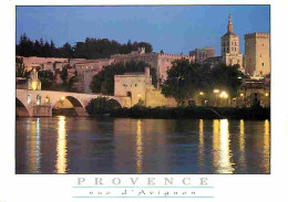 84 - Avignon - Vue De La Cité Au Crépuscule - Flamme Postale - CPM - Voir Scans Recto-Verso - Avignon