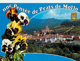 66 - Prats De Mollo - La Preste - Vue Générale - Fleurs - Pensées - CPM - Voir Scans Recto-Verso - Autres & Non Classés