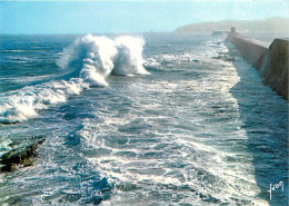 64 - Saint Jean De Luz - Au Fort De Socoa  Grosses Vagues Se Brisant Sur La Digue - Effet De Vagues - Carte Neuve - CPM  - Saint Jean De Luz