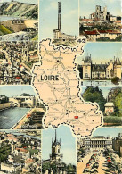 42 - Loire - Multivues - Carte Géographique - CPM - Voir Scans Recto-Verso - Autres & Non Classés