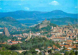 43 - Le Puy En Velay - Vue Générale - Rocher D'Aiguilhe - Chapelle Saint Michel - Statue Saint Joseph - Flamme Postale - - Le Puy En Velay