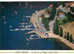 42 - Saint-Etienne - Le Port Et La Plage De Saint Victor Sur Loire - Vue Aérienne - CPM - Voir Scans Recto-Verso - Saint Etienne