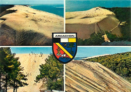 33 - Dune Du Pyla - Multivues - Blasons - Flamme Postale De Gujan Mestras - Bassin D'Arcachon - CPM - Voir Scans Recto-V - Andere & Zonder Classificatie