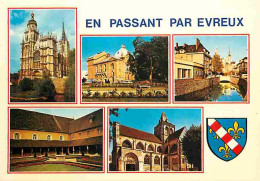 27 - Evreux - Multivues - Blasons - CPM - Voir Scans Recto-Verso - Evreux