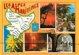 06 - Alpes Maritimes - Multivues - Carte Géographique - Blasons - CPM - Carte Neuve - Voir Scans Recto-Verso - Other & Unclassified