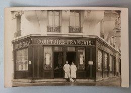 DPT 51 - Carte Photo - Comptoirs Français ( Chocolat Mignot ) Je Suppose Que C'est à Reims Place St-André - Non Classés