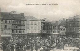 D8980 Cherbourg Place Du Chateau Un Jour De Marché - Cherbourg