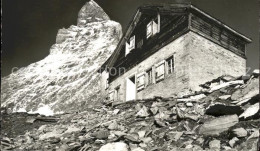 11566962 Zermatt VS Matterhornhuette Am Matterhorn Schutzhuette Walliser Alpen  - Autres & Non Classés