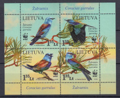 LITHUANIA 2008 Birds MNH(**) Mi Bl 37 #Lt926 - Litauen