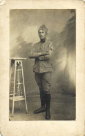 Carte Photo Portrait Militaire RV - Personen