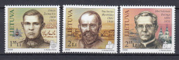 LITHUANIA 2009 Famous People MNH(**) Mi 997-999 #Lt928 - Lithuania