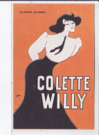 PUBLICITE : Tournées BARET " Colette Et Willy" Illustée Par SEM (théatre) - Très Bon état - Advertising