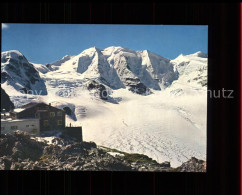 11566759 Diavolezza Berghaus Mit Piz Cambrena Piz Palue Bellavista Gletscher Ber - Sonstige & Ohne Zuordnung
