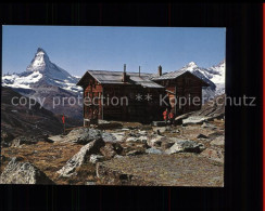 11566733 Zermatt VS Touristenhaus Fluhalp Berghaus Matterhorn Dent Blanche Walli - Andere & Zonder Classificatie