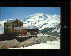 11566731 Gandegghuette Mit Breithorn Kleines Matterhorn Schutzhuette Walliser Al - Otros & Sin Clasificación