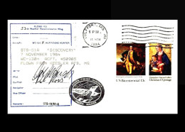 USA: 'Space-Shuttle Discovery STS-51A – Landung, 1984' / 'Landing – Letter Flown With Weather Reconnaissance Wing' - Estados Unidos