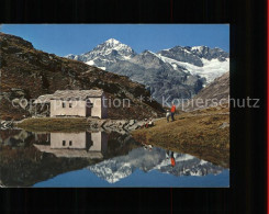 11566558 Zermatt VS Schwarzsee Kapelle Maria Zum Schnee Dent Blanche Gletscher W - Altri & Non Classificati