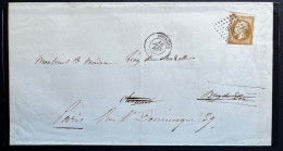 N°13 10c BISTRE NAPOLEON / BOURGES POUR PARIS / 16 JUIN 1860 / LSC / ARCHIVE DE CHAZELLES - 1849-1876: Classic Period
