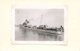 BATEAU DE GUERRE - Destroyer Grécale, Marine Italienne (photo Années 30 Format 9,7cm X 6,7cm) - Bateaux