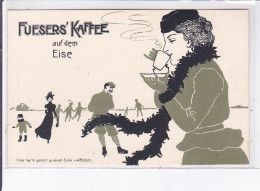 PUBLICITE : FUESERS' KAFFEE à Dulken - (illustrée Par Laskoff ?) - Très Bon état (dos Imprimé De Travers) - Pubblicitari