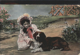 11537651 Kinde Hund Blumen Teich - Sonstige & Ohne Zuordnung