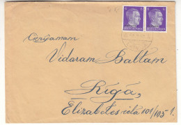 Allemagne - Ostland - Lettre De 1942 - Exp Vers Riga - Valeur 5,00 Euros - Occupazione 1938 – 45