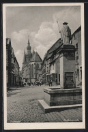 AK St. Wendel, Blick In Die Balduinstrasse Nach Der Kirche  - Kreis Sankt Wendel