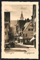 AK Tübingen, Strasse Langegasse Mit Gasthaus Und Geschäften  - Tuebingen