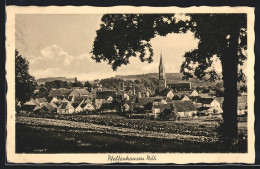 AK Pfeffenhausen /Ndb., Ortsansicht Mit Prominenter Kirche  - Sonstige & Ohne Zuordnung