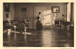 STARNBERG, BAVARIA, R. WÖRSCHING, WOMAN IN A LARGE ROOM, GERMANY, POSTCARD - Starnberg