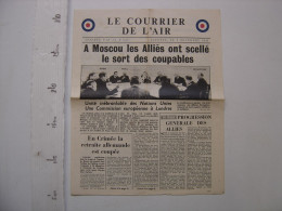 Flugblatt Tract Propagande Guerre Propaganda Leaflet RAF Le Courrier De L'Air - 1939-45