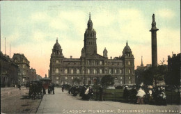 11528645 Glasgow Municipal Buildings The Town Hall Pferdedroschke Saeule Glasgow - Autres & Non Classés