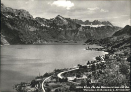 11528337 Filzbach Blick Von Der Kerenzerstrasse Auf Den Walensee Sichelkamm Und  - Autres & Non Classés