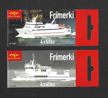 Iceland 2003 MNH Ferries SB59/60 Booklets - Carnets