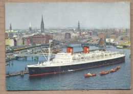 CPSM ALLEMAGNE - BATEAU PAQUEBOT " HANSEATIC " - TB PLAN NAVIRE - Hamburg Atlantic Linie - Steamers