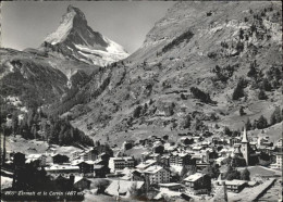 11524477 Zermatt VS Vue Generale Et Le Cervin Matterhorn  - Andere & Zonder Classificatie