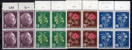 T3658 - SUISSE SWITZERLAND Yv N°467/70 ** Pro Juventute Bloc - Unused Stamps