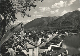 11524243 Ascona TI Con La Piazza Kirche Lago Maggiore Ascona - Autres & Non Classés