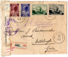 1,51 BELGIUM, 1938, COVER TO GREECE - Storia Postale