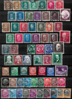 German Reich Stamp Collection Of Famous People Of Germany 1925/40 - Used Stamps