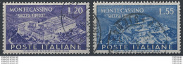 1951 Italia Abbazia Di Montecassino US Sass. N. 664/65 - 1946-60: Nuevos