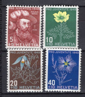 T3664 - SUISSE SWITZERLAND Yv N°493/96 ** Pro Juventute - Unused Stamps