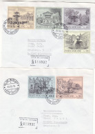 Vatican - 2 Lettres Recom De 1975 - Oblit Poste Vaticane - Exp Vers Kirchheim - Fontaines - Bateaux - - Cartas & Documentos