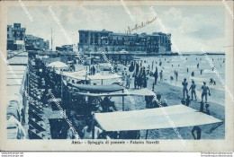 Ba343 Cartolina Anzio Spiaggia Di Ponente Palazzo Novelli Roma 1928 - Altri & Non Classificati